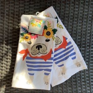 Ritz Other - 2pk Kitchen Towels ◈ Easter Frenchie Floral Ritz Other - 2pk Kitchen Towels ◈ Easter Frenchie Floral